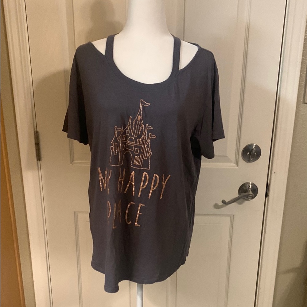Disney Parks Women’s Castle Tunic Tee | 1X “My Happy Place”
